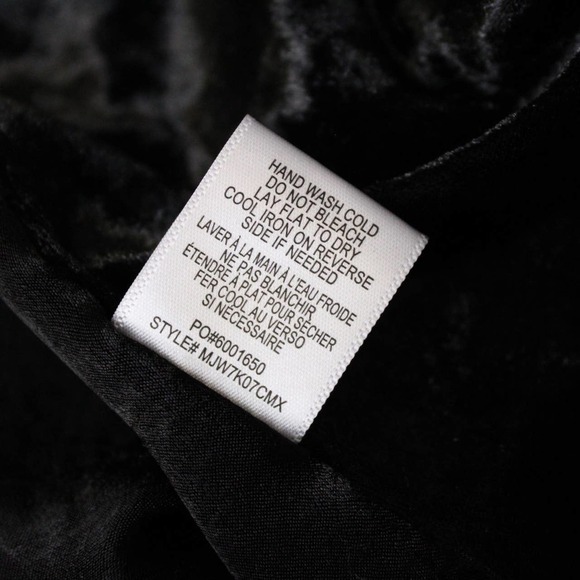 NWT Bobeau Black Velvet Open Cardigan Sweater - Picture 10 of 10